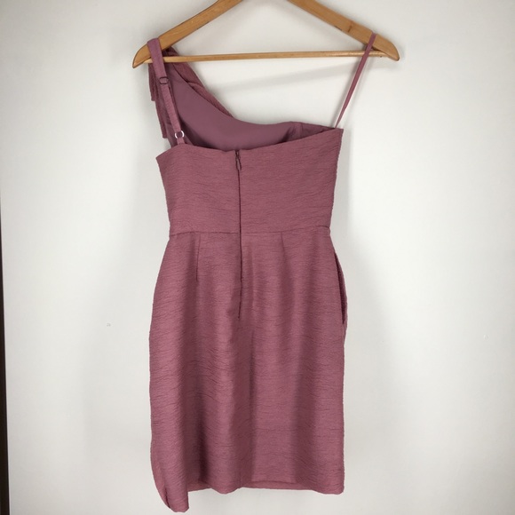 🚨SOLD🚨 BCBGMaxAzria Audrey One Shoulder Dress - Picture 7 of 8